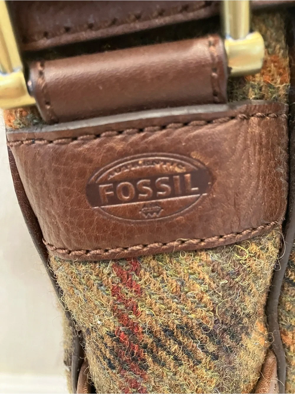 Fossil Men's Estate Harrison Tweed EW Messenger Bag